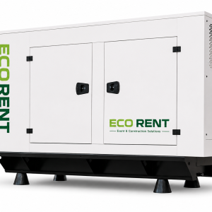 KJ Power Perkins 110 kVA soundproof diesel generator for rent by Ecorent